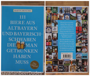 Read more about the article Buchempfehlung: 111 Biere aus Altbayern und Bayerisch-Schwaben die man getrunken haben muss