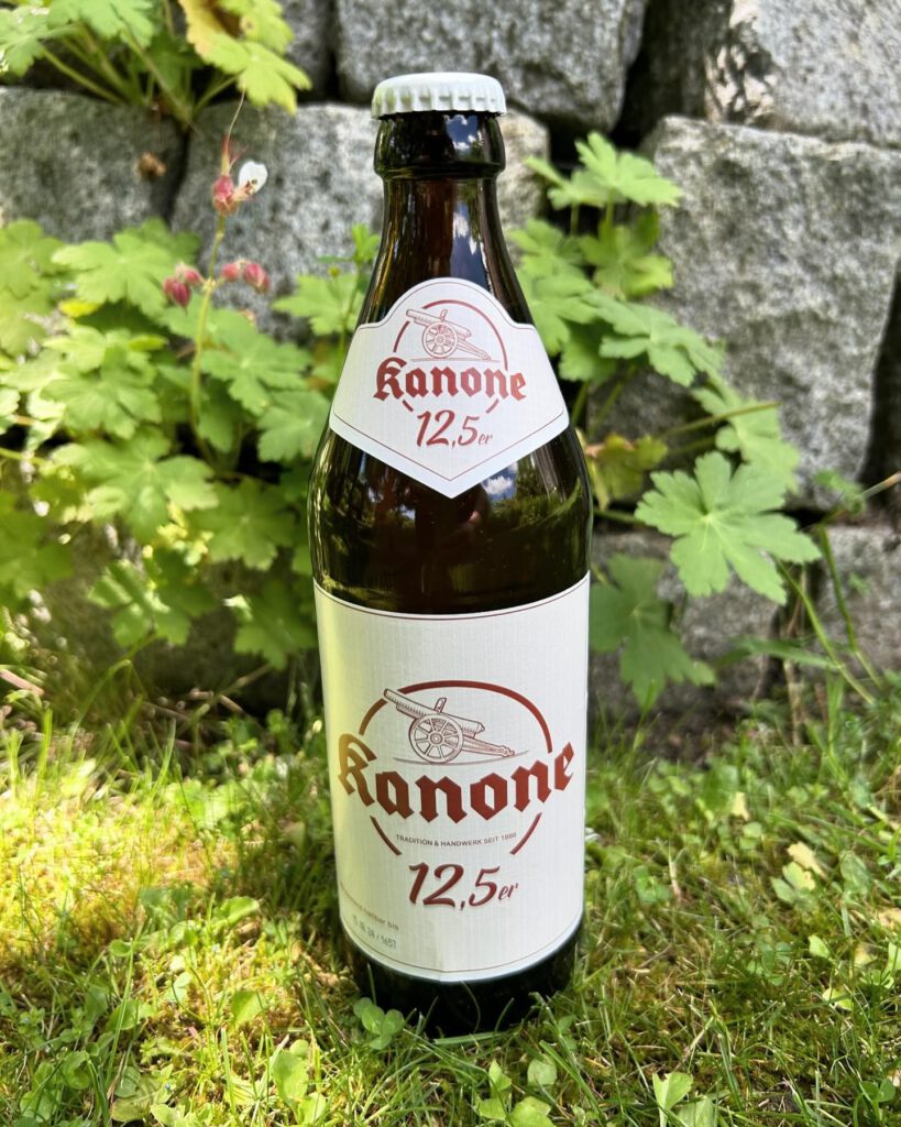 12,5er Spezialbier von der Brauerei Kanone