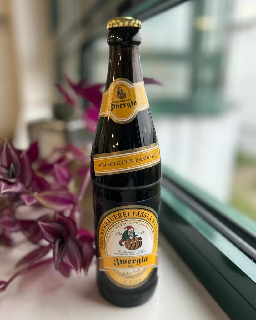 Dunkles Bier "Zwergla" von der Brauerei Fässla in Bamberg